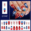 12 Sizes-24 Pcs Press On Nails C1747