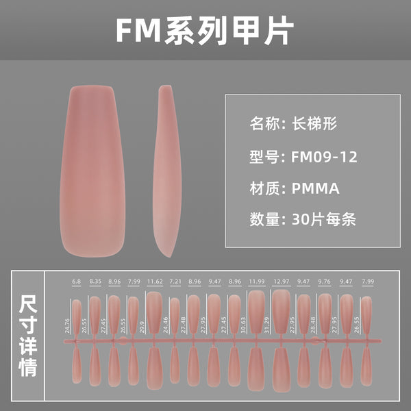 15 Sizes-30 Pcs Press On Nails FM09-01