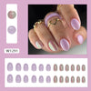 12 Sizes-24 Pcs Press On Nails W1291