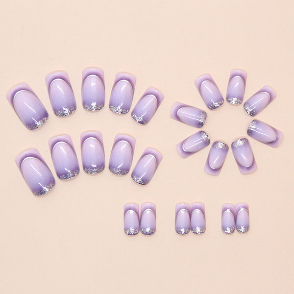 12 Sizes-24 Pcs Press On Nails W1797