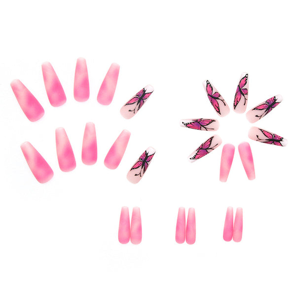 12 Sizes-24 Pcs Press On Nails W201