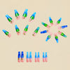 12 Sizes-24 Pcs Press On Nails Y830