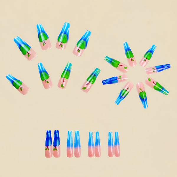 12 Sizes-24 Pcs Press On Nails Y830