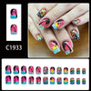 12 Sizes-24 Pcs Press On Nails C1933