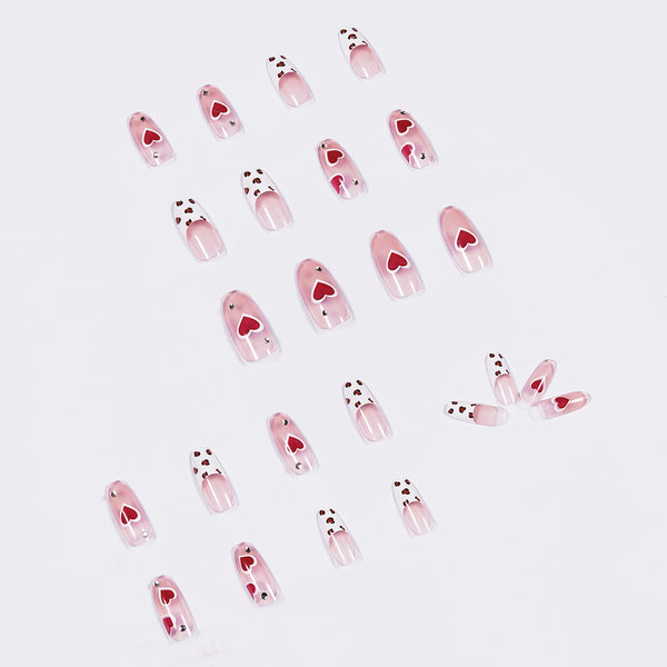 12 Sizes-24 Pcs Press On Nails JP1059