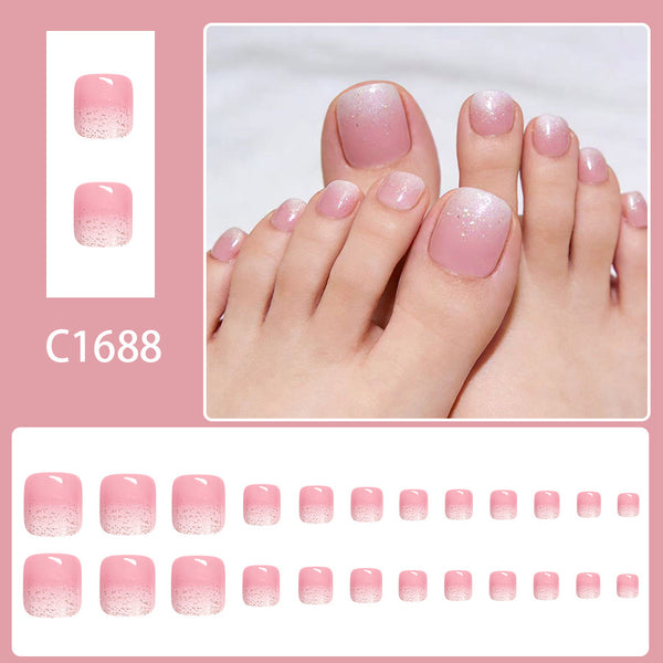12 Sizes-24 Pcs Press On Nails C1688