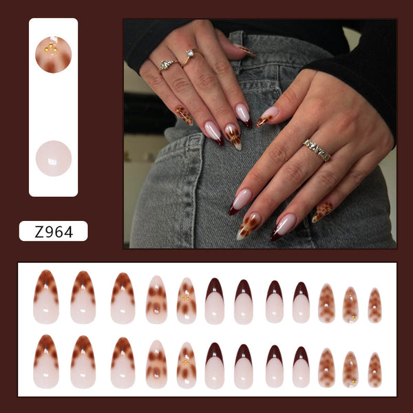 12 Sizes-24 Pcs Press On Nails Z964