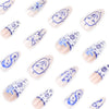 12 Sizes-24 Pcs Press On Nails JP3889