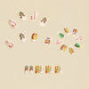 12 Sizes-24 Pcs Press On Nails Y1285
