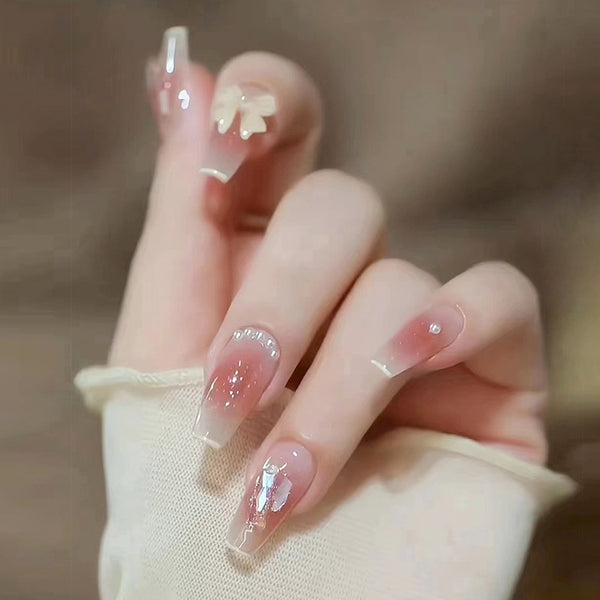 12 Sizes-24 Pcs Press On Nails Z363