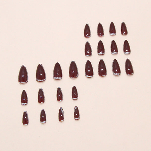 12 Sizes-24 Pcs Press On Nails W1990