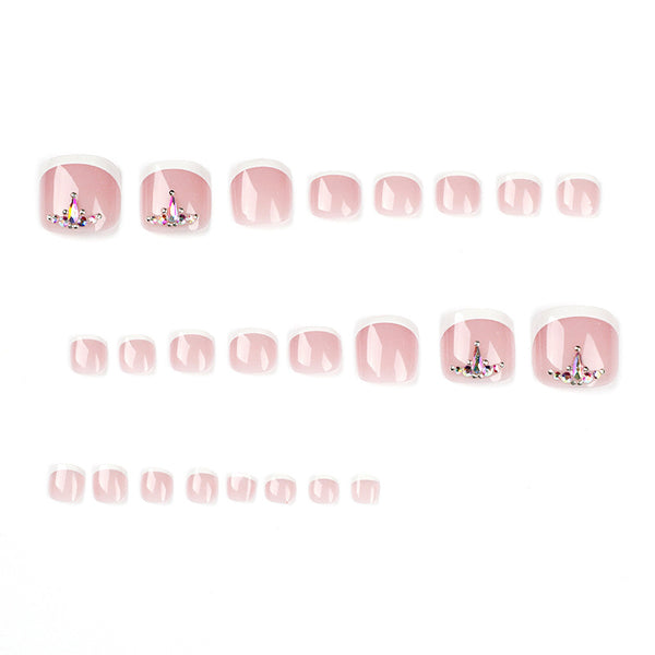 12 Sizes-24 Pcs Press On Nails JP1655