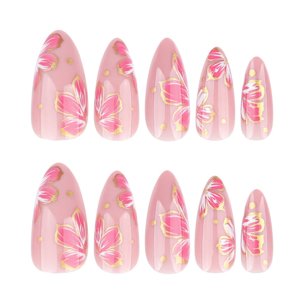 12 Sizes-24 Pcs Press On Nails JP3734