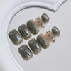 12 Sizes-24 Pcs Press On Nails R956