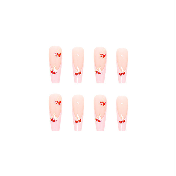 12 Sizes-24 Pcs Press On Nails W077
