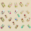 12 Sizes-24 Pcs Press On Nails Y635
