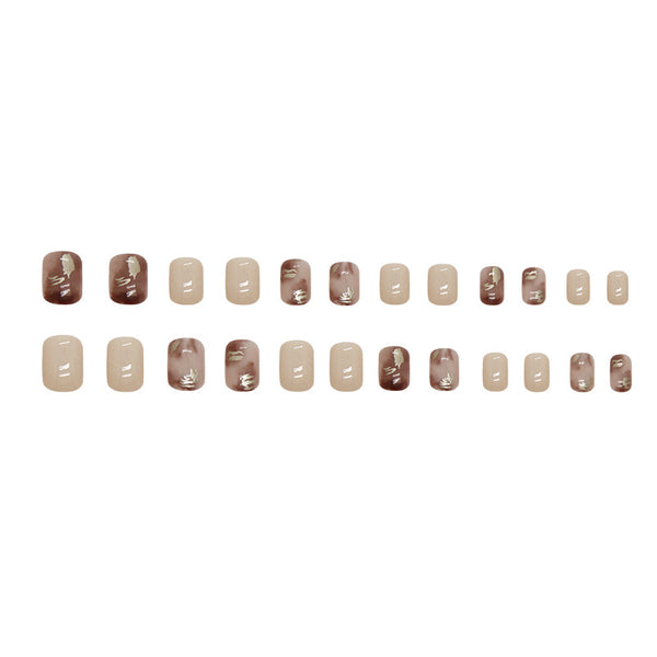 12 Sizes-24 Pcs Press On Nails R827