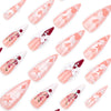 12 Sizes-24 Pcs Press On Nails JP3392