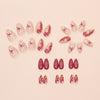 12 Sizes-24 Pcs Press On Nails W1747