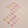 12 Sizes-24 Pcs Press On Nails W1355