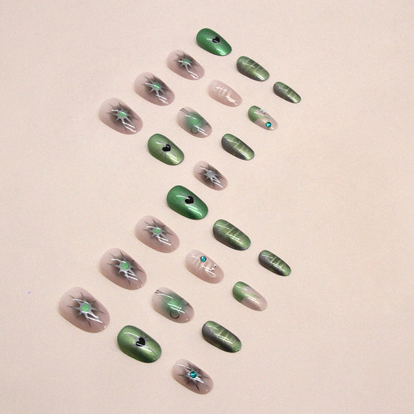 12 Sizes-24 Pcs Press On Nails Z808
