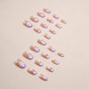 12 Sizes-24 Pcs Press On Nails W1260