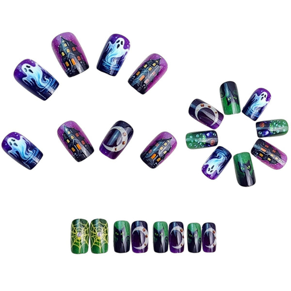 12 Sizes-24 Pcs Press On Nails y2049-24
