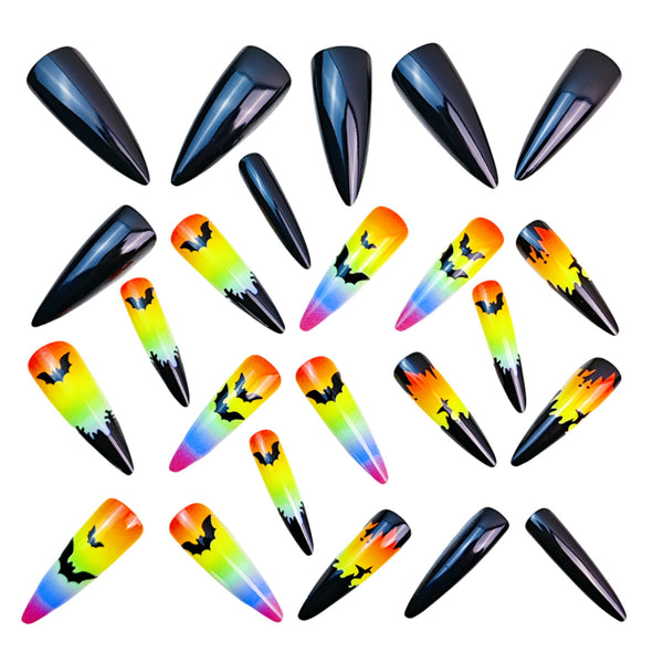 12 Sizes-24 Pcs Press On Nails Y848