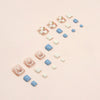 12 Sizes-24 Pcs Press On Nails F078