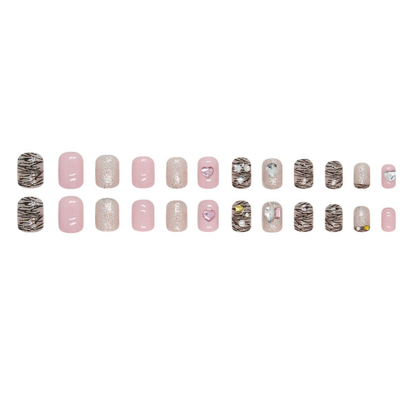 12 Sizes-24 Pcs Press On Nails Z809