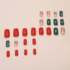 12 Sizes-24 Pcs Press On Nails W1821