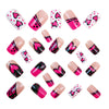 12 Sizes-24 Pcs Press On Nails Y1618