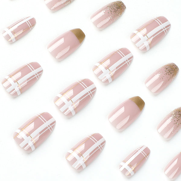 12 Sizes-24 Pcs Press On Nails JP2120