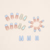 12 Sizes-24 Pcs Press On Nails Z663