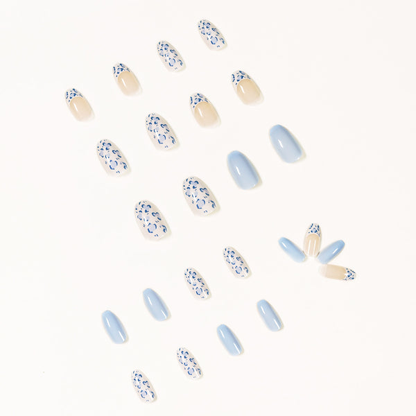 12 Sizes-24 Pcs Press On Nails JP1039