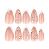 12 Sizes-24 Pcs Press On Nails JP4202