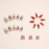 12 Sizes-24 Pcs Press On Nails Z604