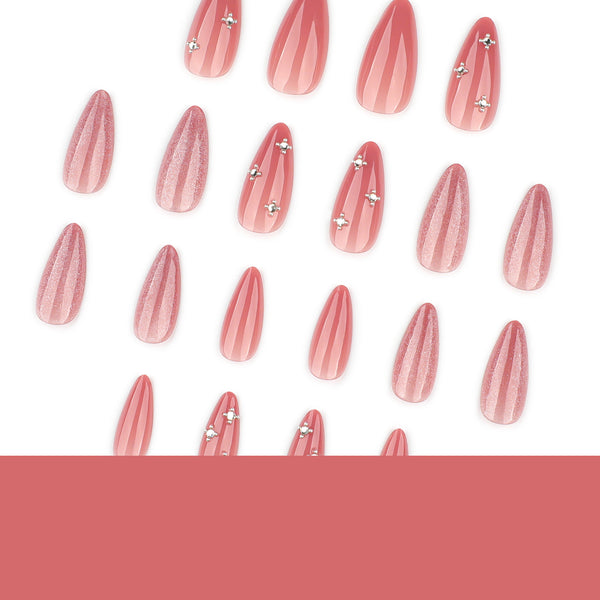 12 Sizes-24 Pcs Press On Nails JP4292
