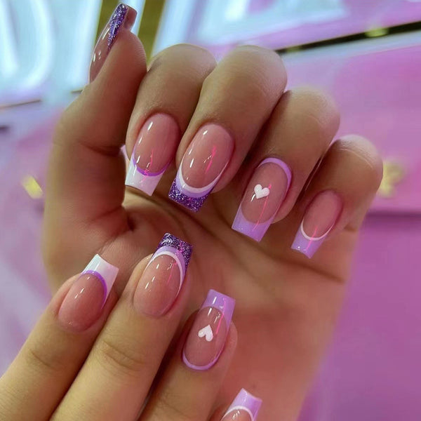 12 Sizes-24 Pcs Press On Nails W340
