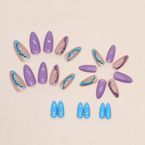 12 Sizes-24 Pcs Press On Nails W709