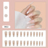 12 Sizes-24 Pcs Press On Nails W001