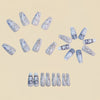 12 Sizes-24 Pcs Press On Nails Y1651