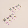 12 Sizes-24 Pcs Press On Nails F087