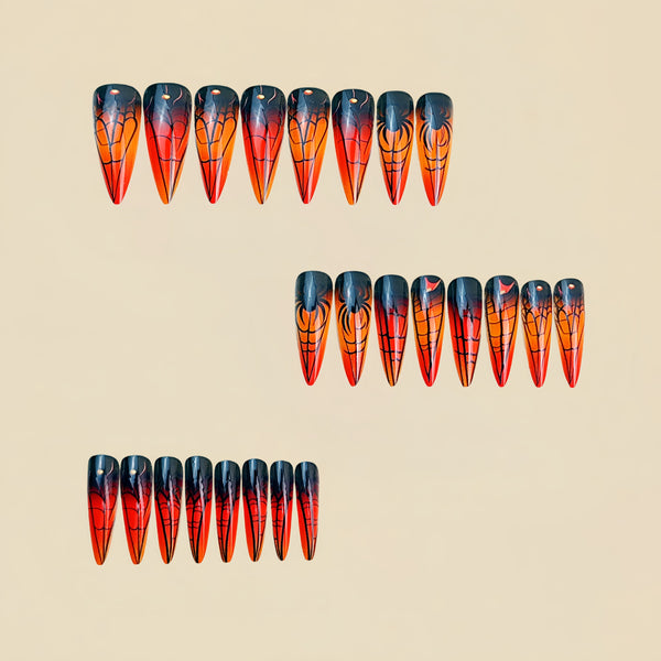 12 Sizes-24 Pcs Press On Nails Y1024