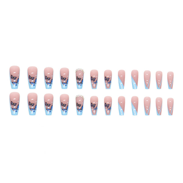 12 Sizes-24 Pcs Press On Nails Z668
