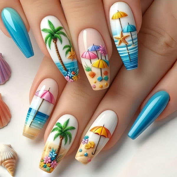 12 Sizes-24 Pcs Press On Nails Y772