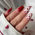 12 Sizes-24 Pcs Press On Nails W2172