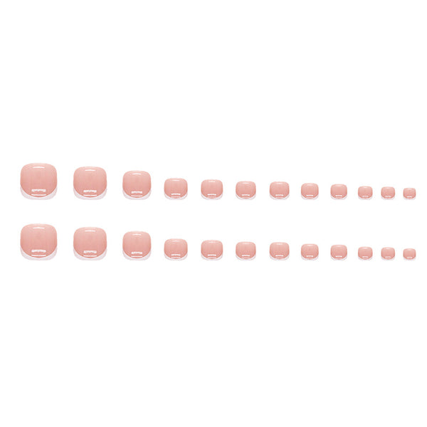 12 Sizes-24 Pcs Press On Nails F062