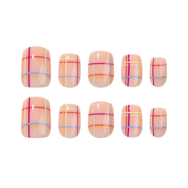 12 Sizes-24 Pcs Press On Nails JP4413