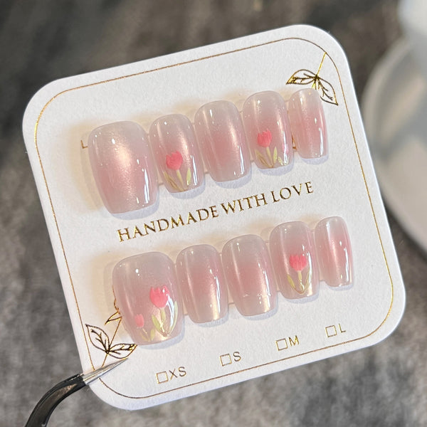 12 Sizes-24 Pcs Press On Nails SP139